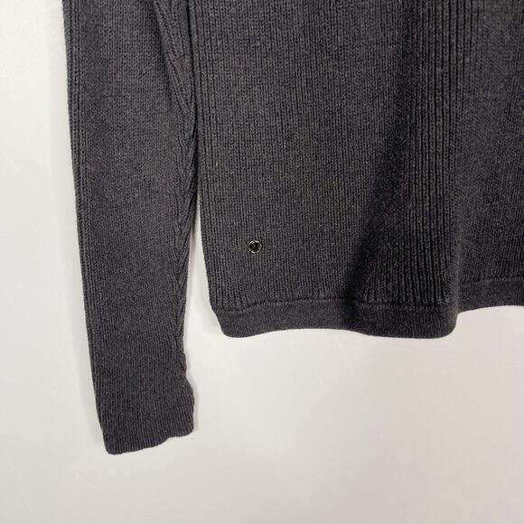 Lululemon Womens 6 Dark Heather Gray The Sweater The Better Crew Neck Cotton - Picture 6 of 7
